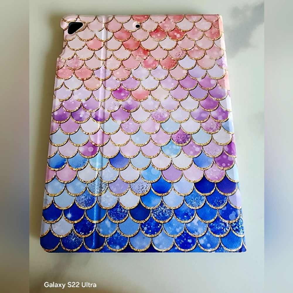 Mermaid Scale Tablet Case - Pink, Purple, Blue